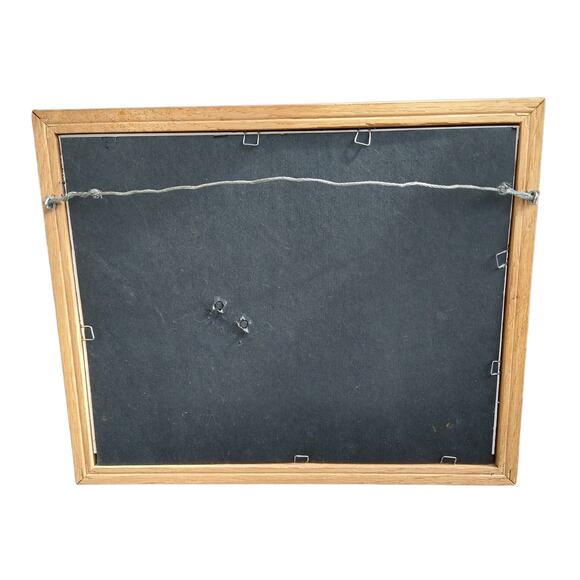 Framed Elephant Drawing 8x10 Signed by Artist Mixed Media - Picture 4 of 4